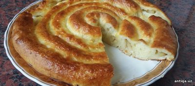 Olmali o‘rama pirog pishirishni o'rganamiz (Rasmlari bilan)